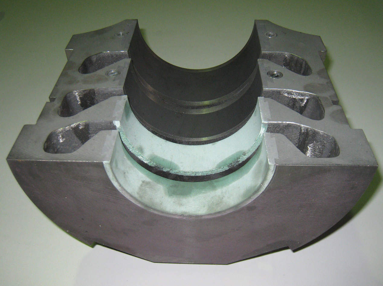 Heavy duty metal part resurfaced with Epoxy Resin Putty